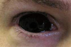 Full Black Sclera Contact Lenses.